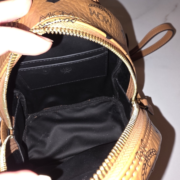 MCM Tan Mini Backpack - Picture 7 of 13